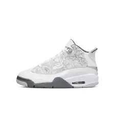 [DV1360-107] Grade School Air Jordan DUB ZERO GS 'WHITE COOL GREY'