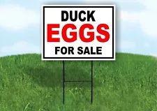 DUCK EGGS FOR SALE BLACK RED Yard Sign Road with Stand LAWN SIGN