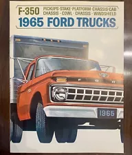 1965 Ford F-350 Pickup Truck Chassis-Cab Stake Original Dealer Sales Brochure