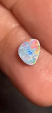 Australian Black Crystal Opal 11x10mm