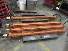 Large Heavy Duty Hydraulic Cylinders - Approximately 6 foot long