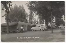 RPPC, Trailer Park, Beulah, Michigan