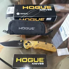 Hogue Knives Deka MagnaCut Clip Point Knife Ultem 3.25" Black