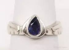 Vintage Tanzanite Sterling Silver Ring - Size 7.75