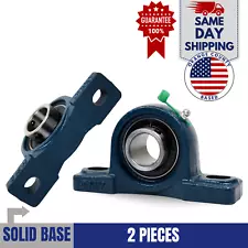 UCP204-12 Pillow Block Bearing 3/4" Bore 2 Bolt Solid Base (2PCS)