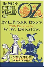 Magnet - Wonderful Wizard of Oz Baum Childrens Book 1900s Vintage Repro 3" Cool