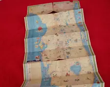 VINTAGE FLORIDA MAP FROM 1950'S INCLUDES CUBA GULF OIL COMPANY