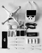 DJI Phantom 4 RTK - Intelligence & Accuracy Mapping Drone with 5.5" Monitor RC