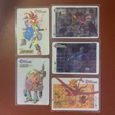 [Set of 5] Chrono Trigger Prism Trading Cards by Akira Toriyama Not for Sale