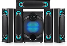 Nyne 5.1 Channel Home Theater System - NHT5.1RG - Bluetooth, USB, + 8" Subwoofer