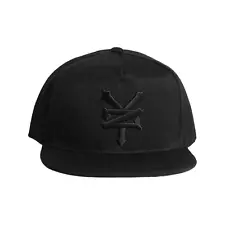 Zoo York Logo Black Flat Brim Snapback Cap Hat