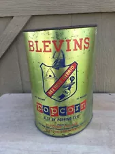 Blevins Popcorn Tin Can Container Ridgway IL, Nashville TN North Bend NE Vintage