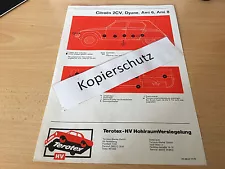 Citroen 2 CV, Dyane, Ami 6 and Ami 8, Terotex cavity sealing plan