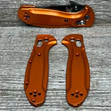 MINI GRIPTILIAN ORANGE ANODIZED ALUMINUM SMOOTH SCALES CNC MADE IN USA