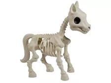 Pony Skeleton Horse Halloween Prop Standing Plastic Figure Animal Decor Haunted