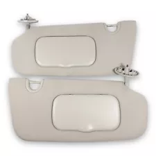 2007-2017 Jeep Compass Driver & Passenger Sun Visor Pair Set Light Gray Cloth (For: 2009 Jeep Compass)