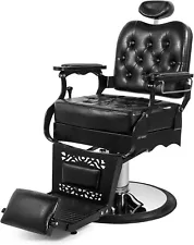 Vintage Heavy Duty Hydraulic Barber Chair All Purpose Reclining Salon Spa Beauty