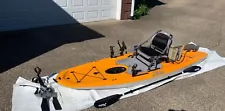 Hobie Mirage Lynx 11.0 Kayak with 180 Mirage Drive with Kick-Up Fins + Extras