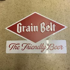 Grain Belt The Friendly Beer Tin Sign