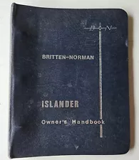 Original, Vintage Britten Norman BN-2 Islander Owners Manual