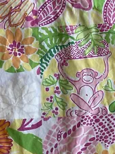 Large Authentic Vintage Lilly Pulitzer Patch Print Cotton Fabric Table Cloth