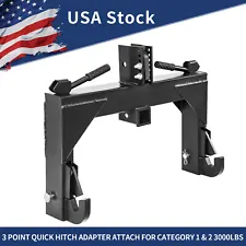 3 Point Quick Hitch Adapter Category 1/2 h for Tractors Quick Attachment 3000LBS