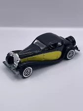 1980 Hot Wheels 1937 Bugatti Black Yellow Stripe Diecast Lace Wheels Malaysia