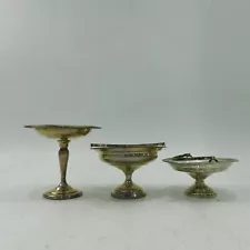 762 Grams Weighted Sterling Silver Pedestal Dishes Bowls