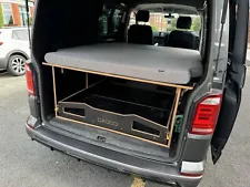 Vw Transporter T5 T6 Swb Bed And Storage Unit With Mattress