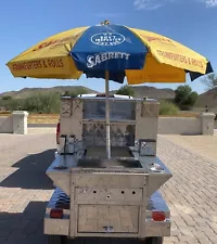 Sabrett Hot Dog Cart Umbrella