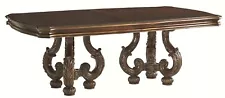 Lexington Florentino Double Pedestal Formal Dining Table w/ 2 Leaves + SAVE 55%