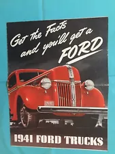 1941 FORD "TRUCKS---PICKUP PANEL STAKE DUMP +" Truck Dealer Sales Brochure