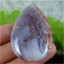 E20772 50x32x7mm Natural Chicken Blood Stone Teardrop Pendant Bead