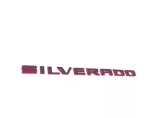 For 2019-2024 Silverado Tailgate Letter Logo Emblem Badge Z71 LT LTZ Black Red