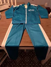 Squid Games Player 456 Track Suit Teen Costume Halloween Netflix Seong Gi-Hun