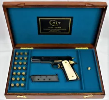 PISTOL PRESENTATION CUSTOM DISPLAY CASE BOX for COLT GOVERNMENT MK IV Series 70