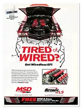 MSD Atomic EFI LS Wiredless Technology 2013 Full-Page Print Magazine Hot Rod Ad