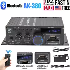 800W 2 Channel bluetooth Mini HIFI Power Amplifier Audio Stereo Amp Home Car FM