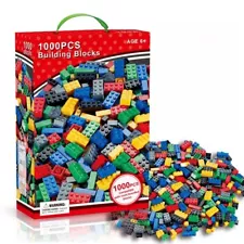 ☀️☀️☀️ New Lego 1000-Piece Mixed Blocks Lot - Assorted Brick Sizes