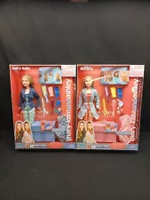 2002 Mattel Mary-Kate and Ashley Olsen Curl & Style Dolls Set/ NEW