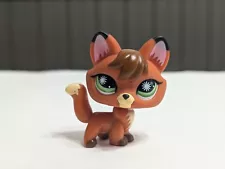 Littlest Pet Shop LPS Authentic #807 Red Fox Green Starburst Eyes Hasbro