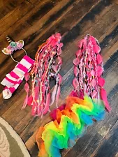 UNICORN HALLOWEEN COSTUME UNISEX HANDMADE or a bright costume use your own idea