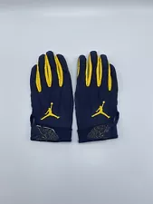 leather palm Michigan jordan football gloves