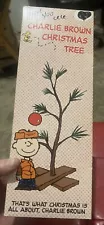 NEW PEANUTS CHARLIE BROWN CHRISTMAS TREE 14" TALL 2011 RARE In Original Box