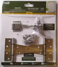 National Hardware N343-434 Stainless Steel Gate Kit for Surface Applications