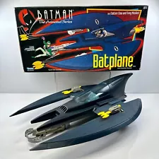 Vintage 1993 Kenner Batman Animated Series BATPLANE vehicle COMPLETE w/ box MIB