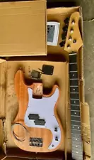 DIY Bass Guitar Kit Okoume Body Maple Neck ( Used Item )