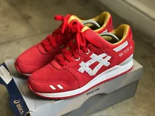 Asics Gel Lyte III Santa Christmas Pack GL III - Fiery Red/Soft Grey Size 10.5