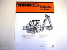 Case 350B Crawler Backhoe Attachment Sales Sheet !