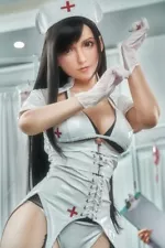 Tifa Lockhart Soft Silicone Head For Game Lady Life Size Dolls And Statues